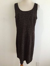 MICHAEL KORS Sleeveless Knit Dress Brown, Olive & Dark Taupe Size 10