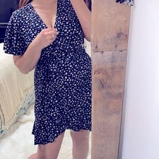 SHEIN flirty floral wrap dress size large