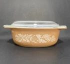 VTG Pyrex Spices 1.5 Quart Casserole Baking Dish 043 Promotional Oval Lid USA
