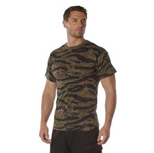 Rothco Tiger Stripe Camo T-Shirts 100 Cotton Camo Small 60570-S