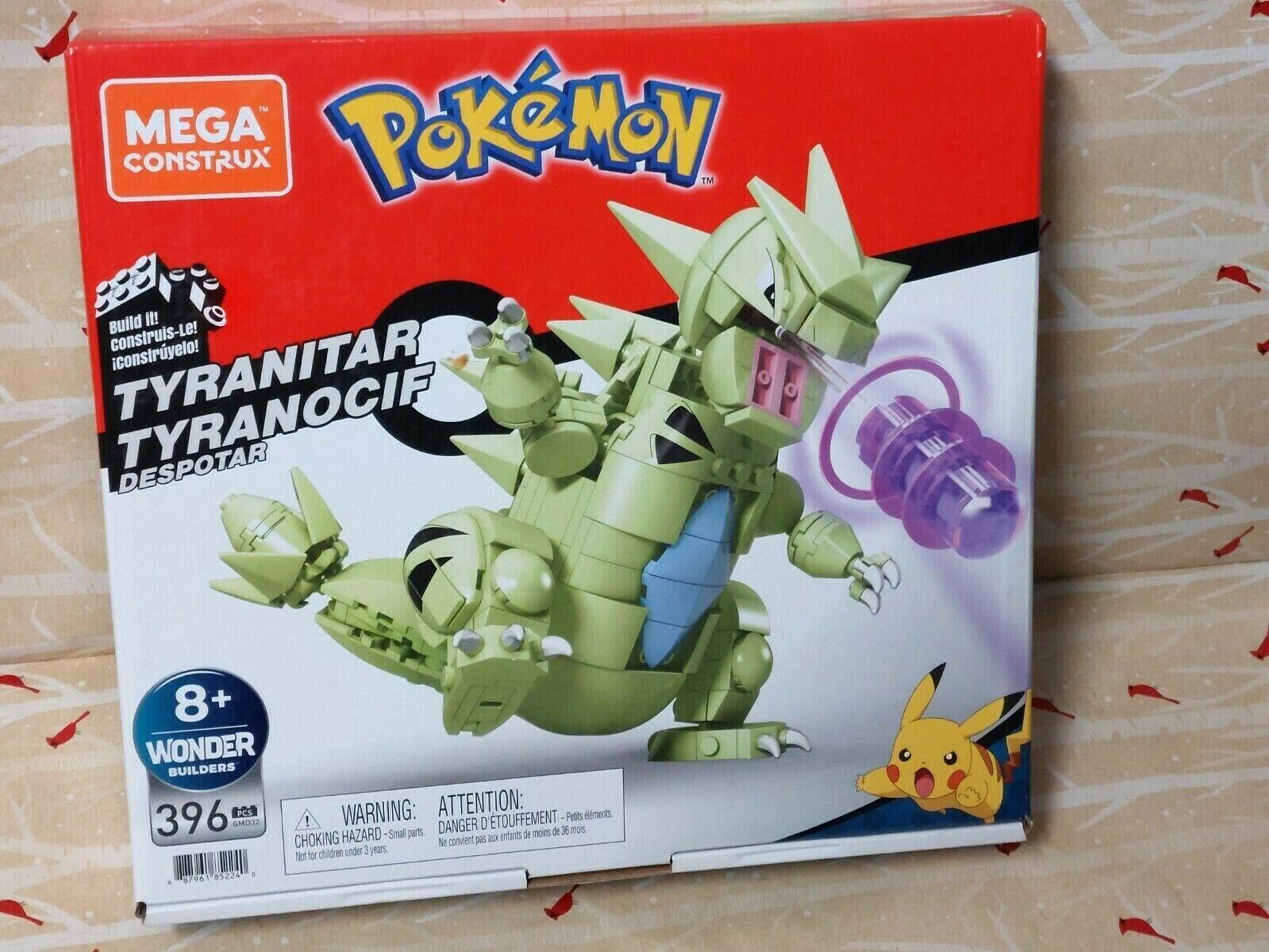 ​MEGA Pokémon Tyranitar building set with 396 compatible bricks and pieces,  toy gift set