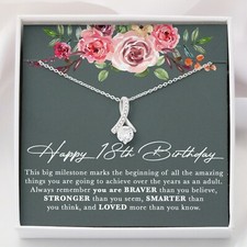 18th Birthday Gifts for Girls Necklace, 18 Year Old Birthday Gift, 18th Birthday