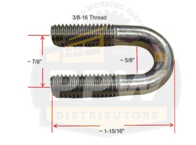 Clevis U Bolt Kit Replaces Fisher A6148K Western 90453 Buyers 1302360