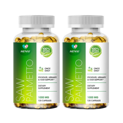 Saw Palmetto Extract 1000mg Prostate Supplement Urinary Men Health 240 Capsules