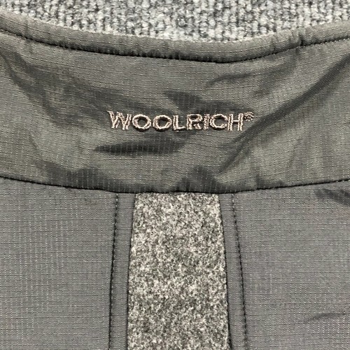 Vintage Woolrich Fleece Vest Mens XL Charcoal Heather Gray Full Zip Pockets - Picture 12 of 12