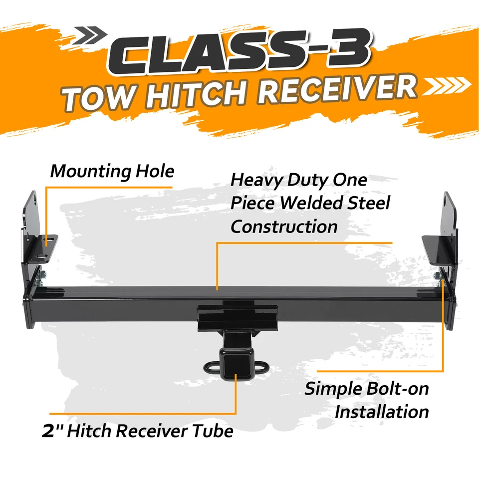 Parachoques trasero remolque 2 receptores enganche remolque clase 3 para Toyota Tacoma 2005-2015 Foto 4 de 4