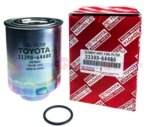Genuine Toyota LandCruiser HDJ100 1HD FTE 4.2 Diesel Air Fuel Oil Filter Kit - Picture 2 of 11