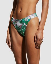  68 Trina Turk Women Green Tab Side French Cut Bottom Size 4