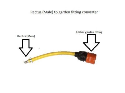  Konverter Rectus (männlich) zu Gartenarmatur