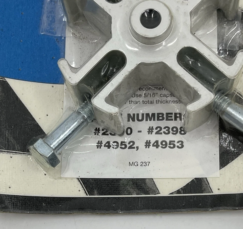 Kit espaciador ventilador aluminio Mr. Gasket #2392 con pernos para AMC Ford GM 1" de espesor nuevo en paquete Foto 2 de 4