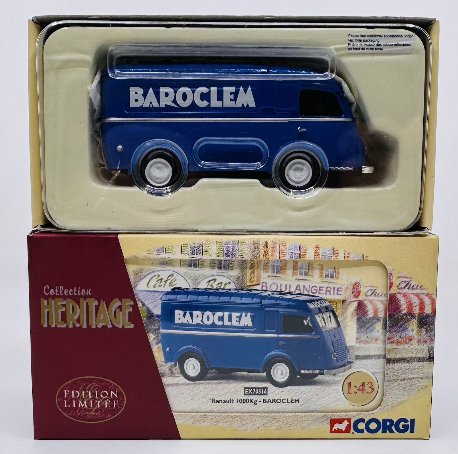 Camion Renault 1000kg Baroclem Corgi miniature en métal injecté de haute précision