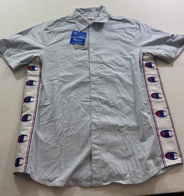 Champion Products Inc Button Front Shirt Mens XL Vintage Deadstock New