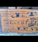 Dated 1877 Henry County Leatherwood Va 5lb Wood Cigar Box Stenciled Eagle  — photo 3