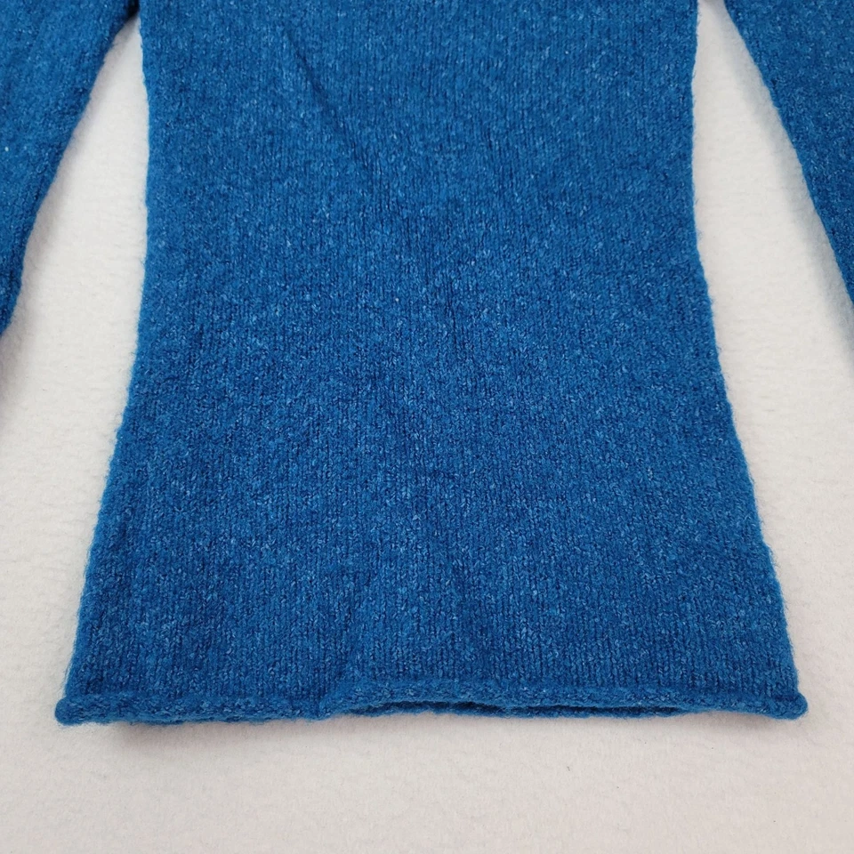 Suéter Acrílico Manga Larga Cuello Barco Tejido Azul BCBG Max Azria Talla X-Pequeño Foto 3 de 4