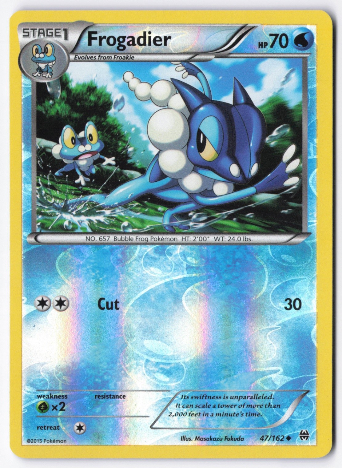 Frogadier Reverse Holo Uncommon XY - BREAKthrough 47/162 NM