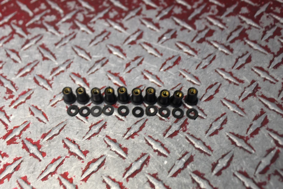 YANA SHIKI WINDSCREEN COMPRESSION NUTS GROMMETS SET OF 10 YS1127 - Image 4 of 4