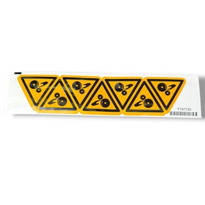 BRADY SELBSTKLEBENDES ETIKETT BEWEGLICHE TEILE GEFAHR PIC334-TRI 050-B7541 BESCHREIBUNG LESEN
