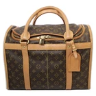 Louis Vuitton Sac Chien M41924 Monogram Canvas Dog Carrier Bag with Keys #KN1601