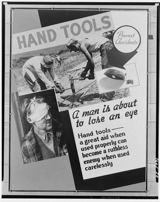 Prevent Accidents,Hand Tools,Farm Security Administration,May 1941,FSA