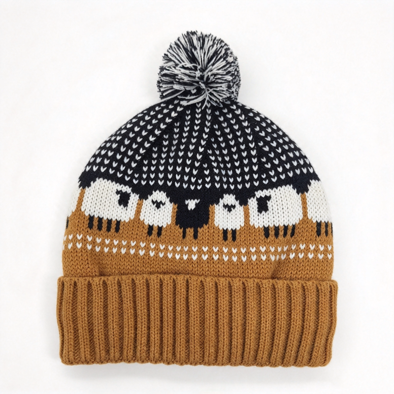Movie Biohazard Outbreak Day Brian Hat Sheep Pattern Wool Ball Knitted ...