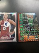 Jordan Walsh 2023 Bowman University Chrome Refractor Rc Jayson Tatum  Celtics