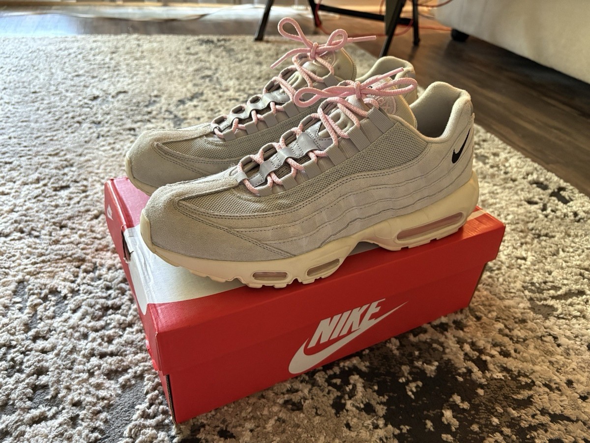 Nike Air Max 95 Grey Fog/Pink Foam Men's Sneakers Size US 13