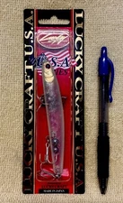 Lucky Craft Wander Slim 110, 4-38” Long, 3/4oz, Ghost Bone, Sinking, Rattles