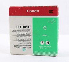 New Genuine Canon PFI-301G Green Ink Tank for imagePROGRAF IPF8000 IPF9000