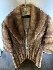 vintage mink stole cape wrap