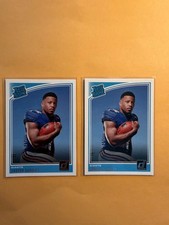 Two (2) 2018 Rookie Saquon Barkley Panini Donruss Card #306. rookie card picture