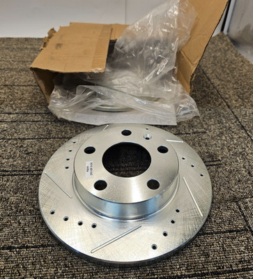 Brake Disc EBR655XL EBR655XR 2-Wheel Rear for Audi A4 Quattro 2002-2005 Models