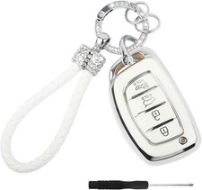 TPU Bling Key Fob Cover with Keychain, Protective Car Acces Color: For Hyundal