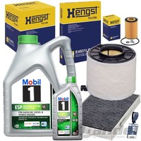 Hengst Filterset+Mobil 5W30 ÖL Passend FüR TDI Audi A4 B9 A5 F53 Q5 FY