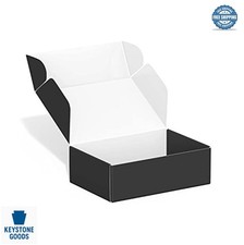 Small Shipping Boxes 50 Pack 6x4x2 Black Corrugated Cardboard Mailer Boxes for