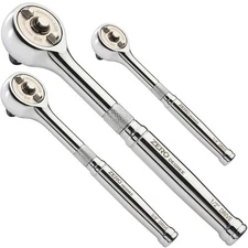 Zero Degree Gearless Ratchet Wrench Set 3 pc - Less than 1 Degree Swing for T...