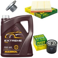 MotoröL Filter Set 5W-40 5 Liter + ÖLablassschraube FüR Opel Astra G Zafira A