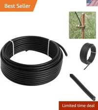 High-Performance 50ft Electric Fence Wire - 12.5 Gauge, Double Insulation, Black