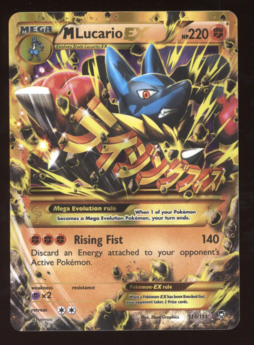 2014 Furious Fists M Lucario EX Secret Rare #113/111