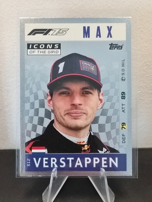 Max Verstappen 2025 Topps F1 Turbo Attax Icons of the Grid Red Bull Racing #312