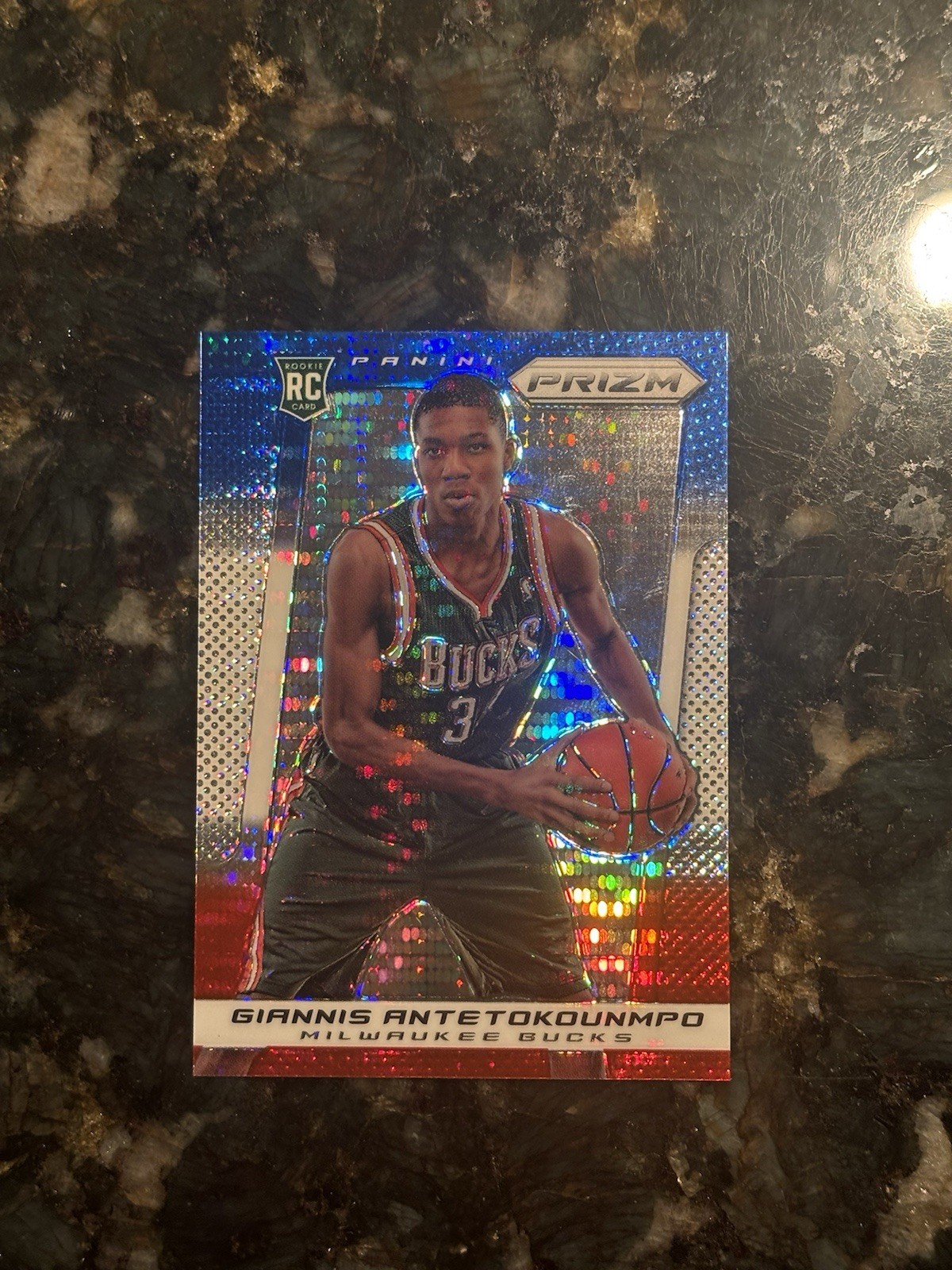 Giannis Antetokounmpo 2013 Prizm #290 Red White Blue Pulsar Price