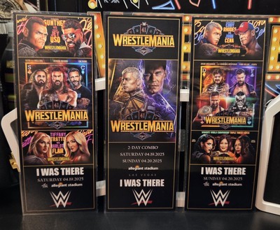 WWE Wrestlemania 41 Commemorative Tickets | eBay