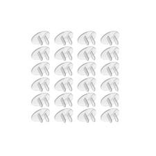 Child Safety Outlet Plug Covers 16 Pack Baby Proof Electrical Socket Caps Clear