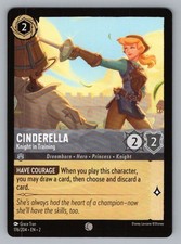 CINDERELLA - KNIGHT IN TRAINING 176/204 C LORCANA NM 2 TRAN