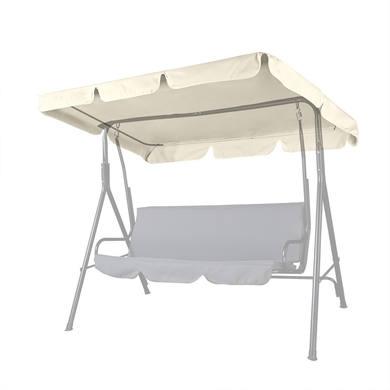 76"x44" Outdoor Replacement Swing Canopy Cover Top for Outdoor Patio Seat Chair