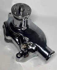 Small Block Chvy Aluminum Water Pump Short SBC 283 305 350 Hgh Vlum (No Gasket) thumbnail 2