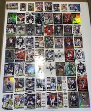 Chicago Bears 60 Card Lot & 4 Stickers ~ Draft Class, PRIZM, RC, Wild Card