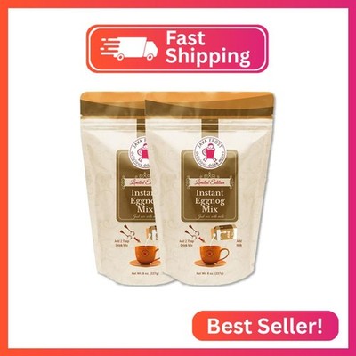 Instant Eggnog Drink Mix, 8 oz Bag (2 Pack)