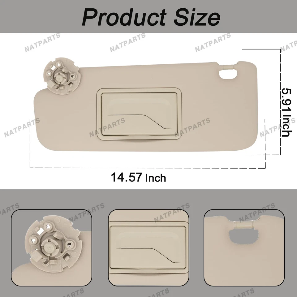 Parasol conductor izquierdo para Chevy Cruze 2011-2019 95034256 95034253 84126667 Foto 4 de 4
