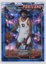 2024-25 Topps Chrome Sapphire Edition Shaedon Sharpe #25 1b30
