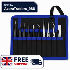 9PCS Precision Anti-Static Tweezers Set for Electronics & Phone Repair
